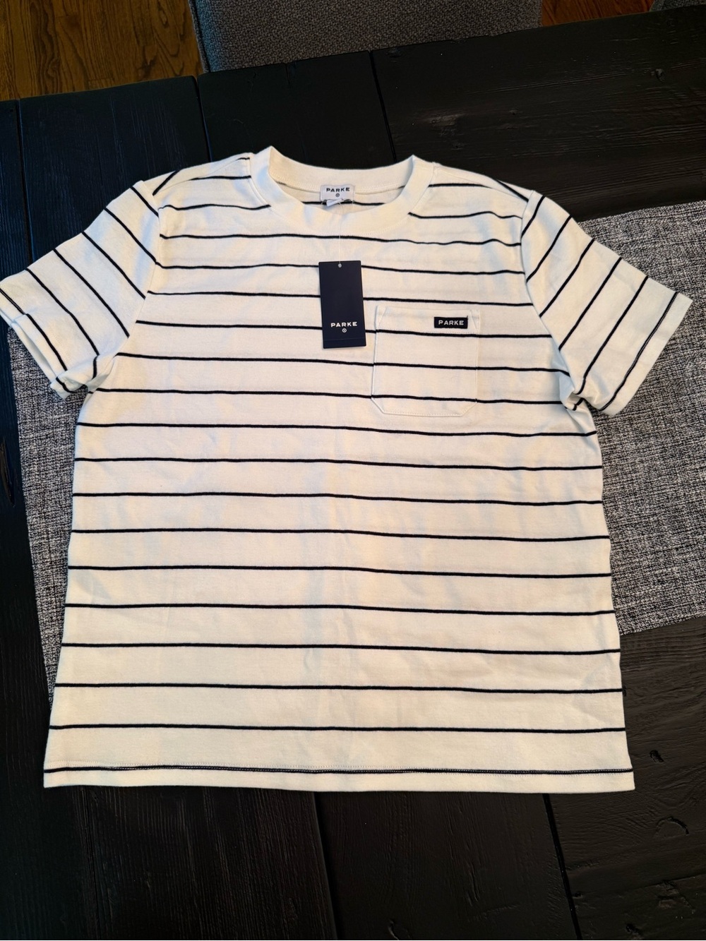 Parke x Target Navy and White Striped T-shirt